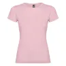 Camiseta de manga corta para mujer Punto de jersey sencillo 100% Algodón, 155 g/m2 - Natu