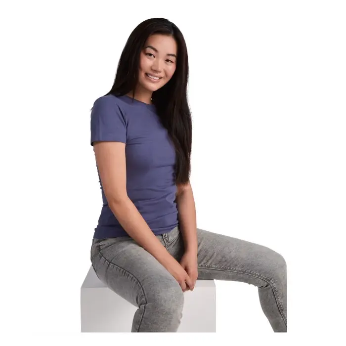 Camiseta de manga corta para mujer Punto de jersey sencillo 100% Algodón, 155 g/m2 - Natu miniatura 3