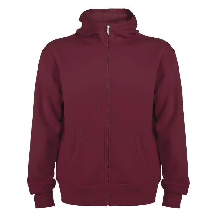 Sudadera con capucha y cremallera completa unisex Punto 50% Algodón, 50% Poliéster, 280 g/m2 - Kugu miniatura 1