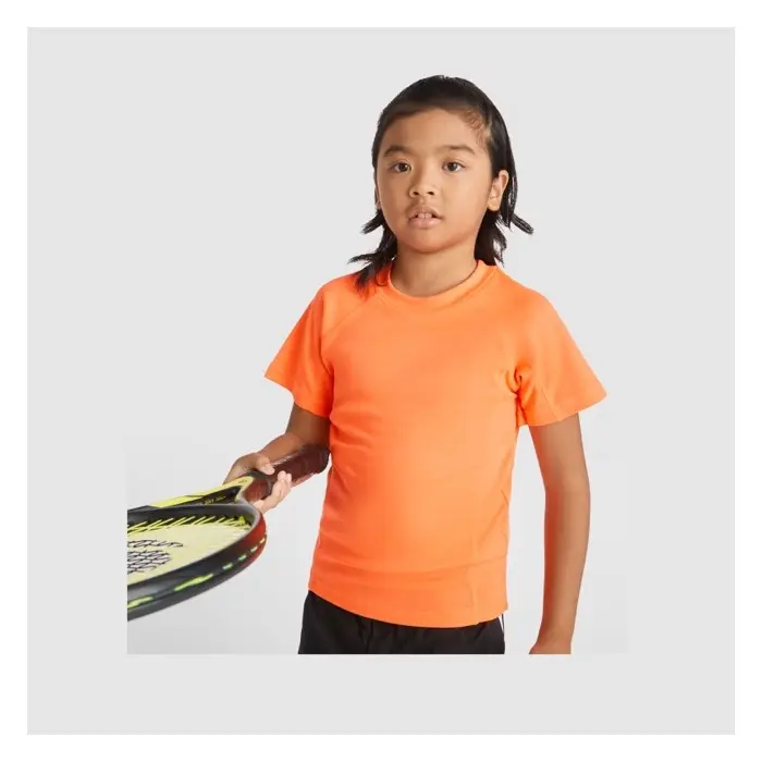 Camiseta deportiva de manga corta infantil Punto piqué 100% Poliéster, 150 g/m2 - Miha miniatura 2