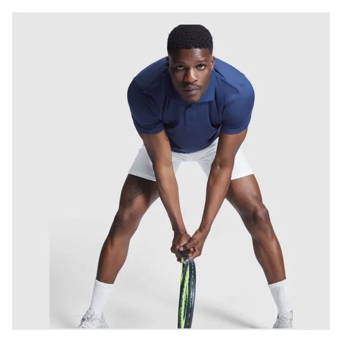 Polo deportivo de manga corta para hombre Punto piqué 100% Poliéster, 150 g/m2 - Haki miniatura 3