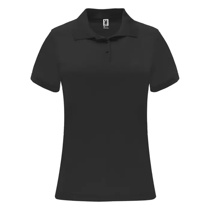 Polo deportivo de manga corta para mujer Punto piqué 100% Poliéster, 150 g/m2 - Yida miniatura 1