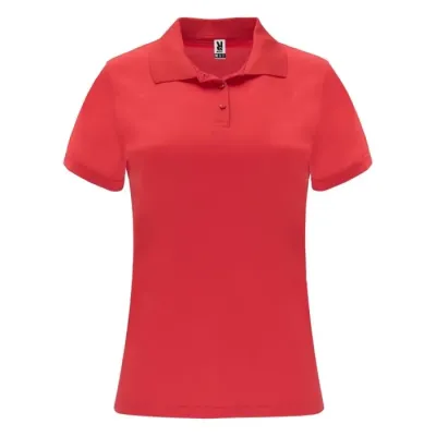 Polo deportivo de manga corta para mujer Punto piqué 100% Poliéster, 150 g/m2 - Yida