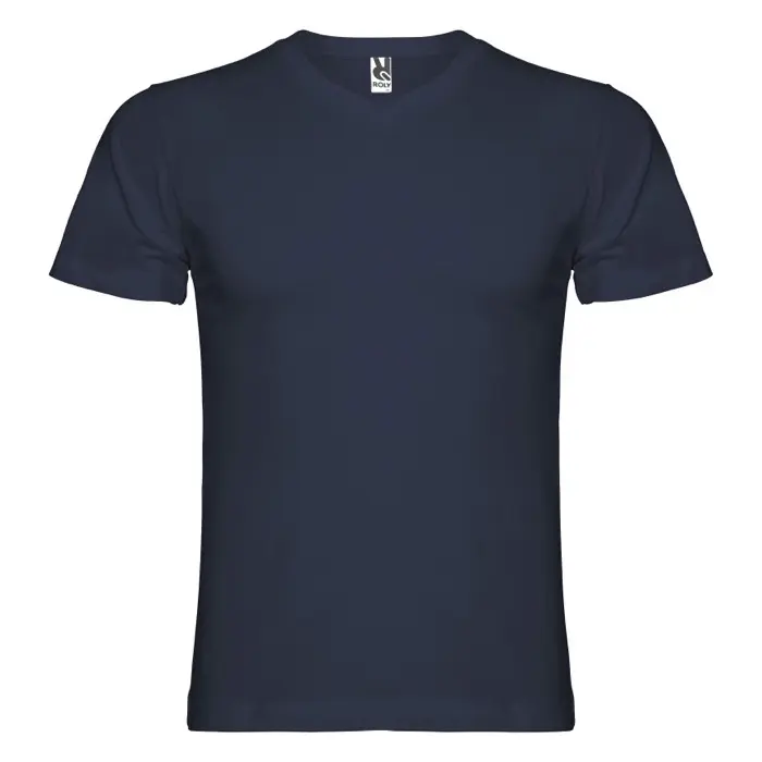Camiseta de cuello de pico de manga corta para hombre Punto de jersey sencillo 100% Algodón, 155 g/m2 - Facu miniatura 1