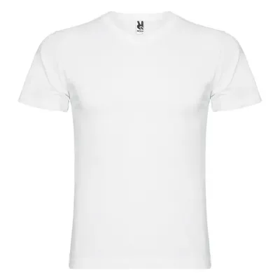 Camiseta de cuello de pico de manga corta para hombre Punto de jersey sencillo 100% Algodón, 155 g/m2 - Facu