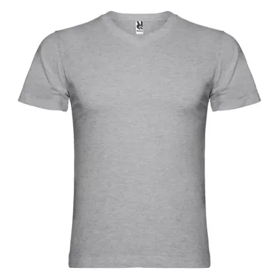 Camiseta de cuello de pico de manga corta para hombre Punto de jersey sencillo 85% Algodón, 15% Viscosa, 155 g/m2 - Facu