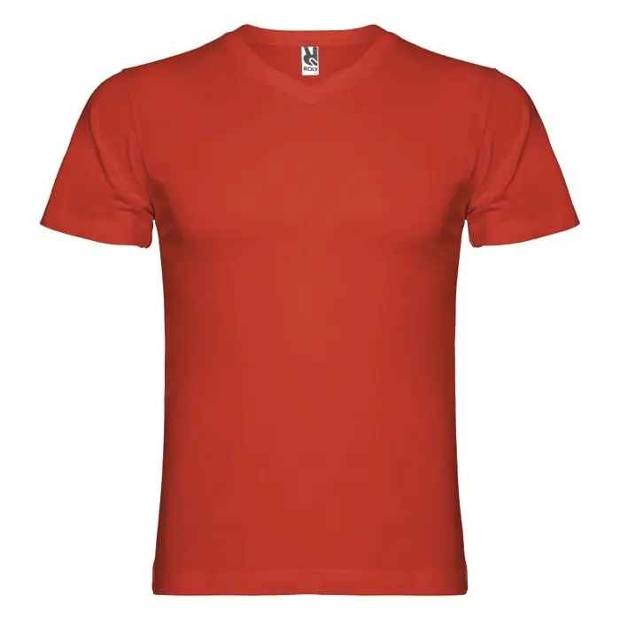 Camiseta de cuello de pico de manga corta para hombre Punto de jersey sencillo 100% Algodón, 155 g/m2 - Facu miniatura 1