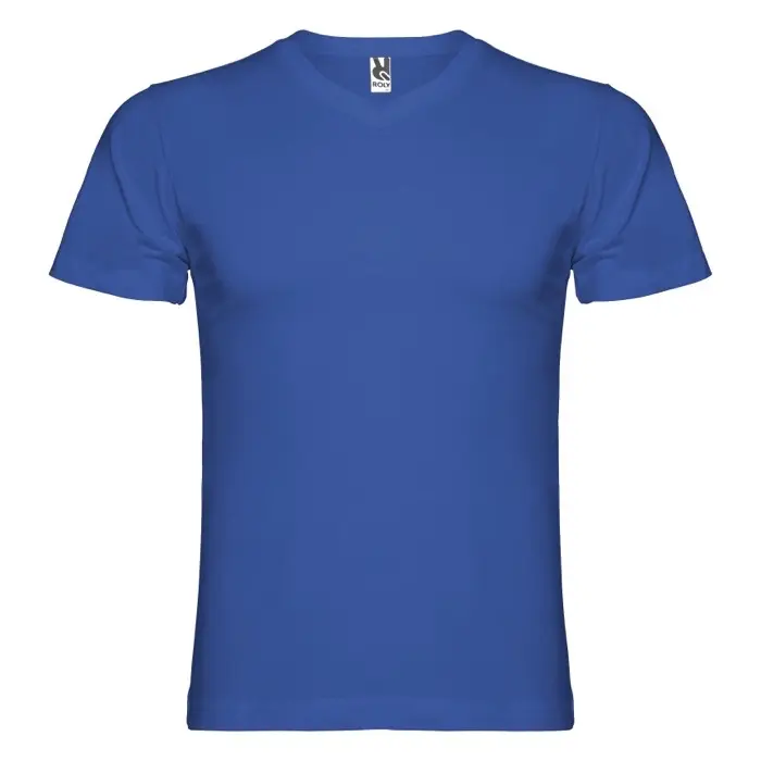 Camiseta de cuello de pico de manga corta para hombre Punto de jersey sencillo 100% Algodón, 155 g/m2 - Facu miniatura 1