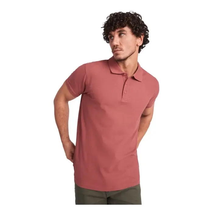 Polo de manga corta para hombre Punto piqué 100% Algodón, 200 g/m2 - Lalo miniatura 3