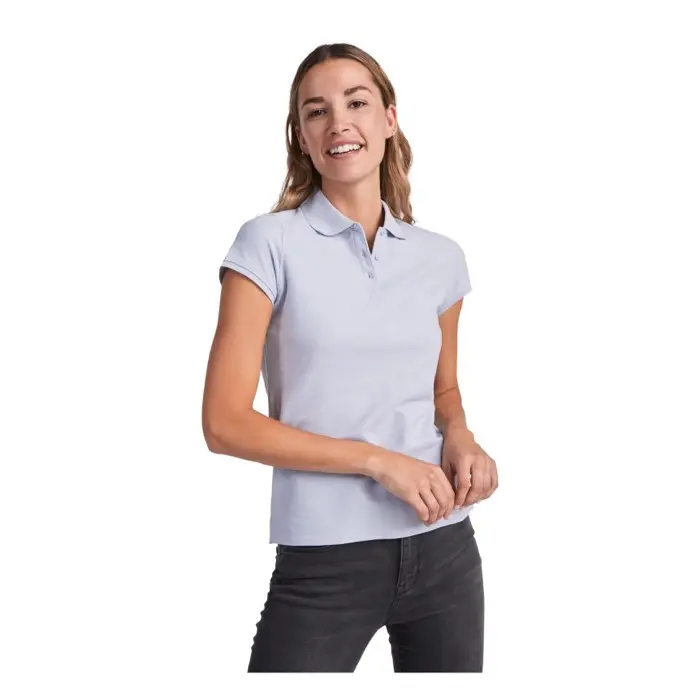 Polo de manga corta para mujer Punto piqué 100% Algodón, 200 g/m2 - Namo miniatura 3