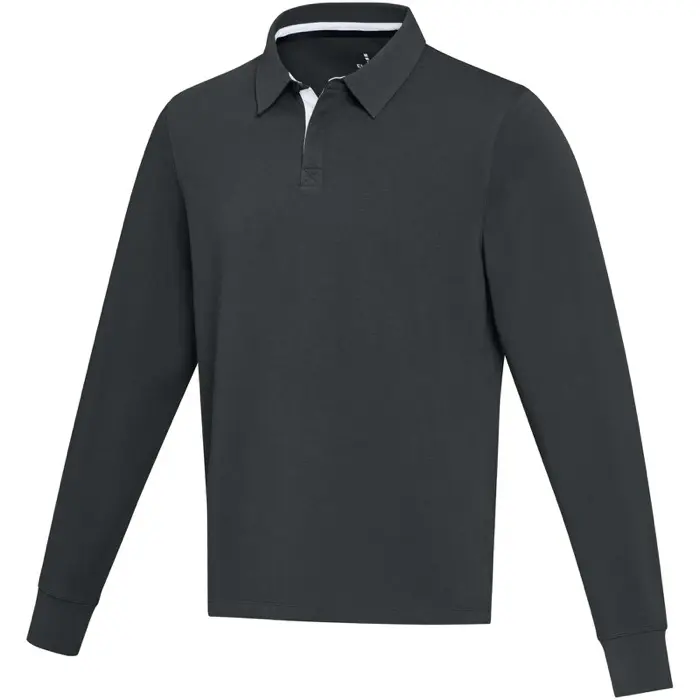 Sudadera tipo polo de rugby unisex Heavy jersey Algodón orgánico, 280 g/m2 - Erpo miniatura 1