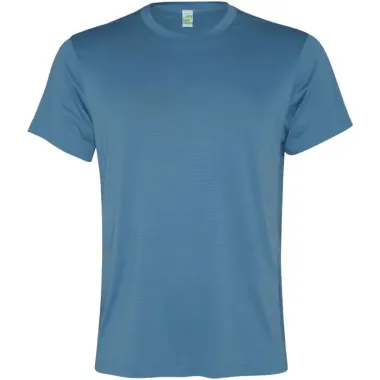 Camiseta deportiva de manga corta para hombre Malla con un acabado cool fit 100% Poliéster reciclado, 100 g/m2, Contrast fabric, Malla c - Uram