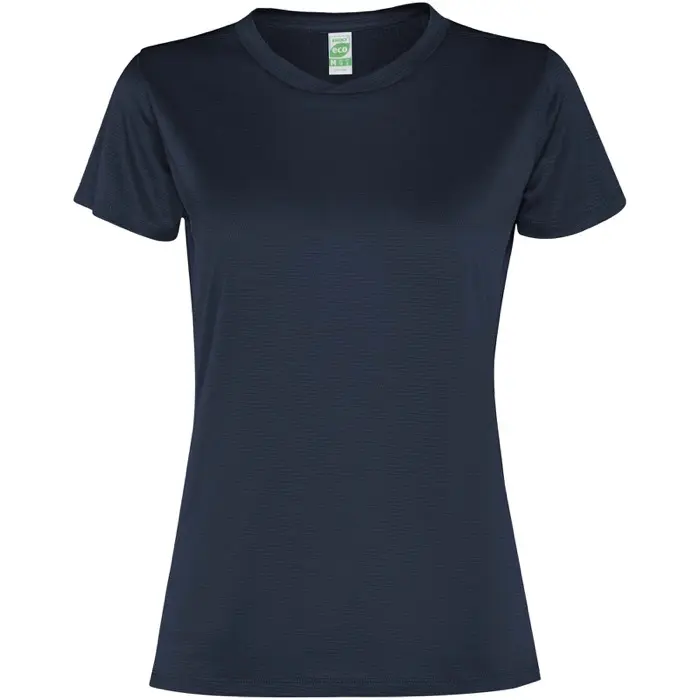 Camiseta deportiva de manga corta para mujer Malla con un acabado cool fit 100% Poliéster reciclado, 100 g/m2, Contrast fabric, Malla c - Xuud miniatura 1