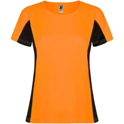 Camiseta deportiva de manga corta para mujer Malla con un acabado cool fit 100% Poliéster, 140 g/m2, Contrast fabric, Malla con un acab - Zouf