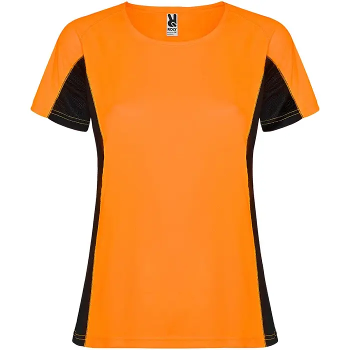 Camiseta deportiva de manga corta para mujer Malla con un acabado cool fit 100% Poliéster, 140 g/m2, Contrast fabric, Malla con un acab - Zouf miniatura 1