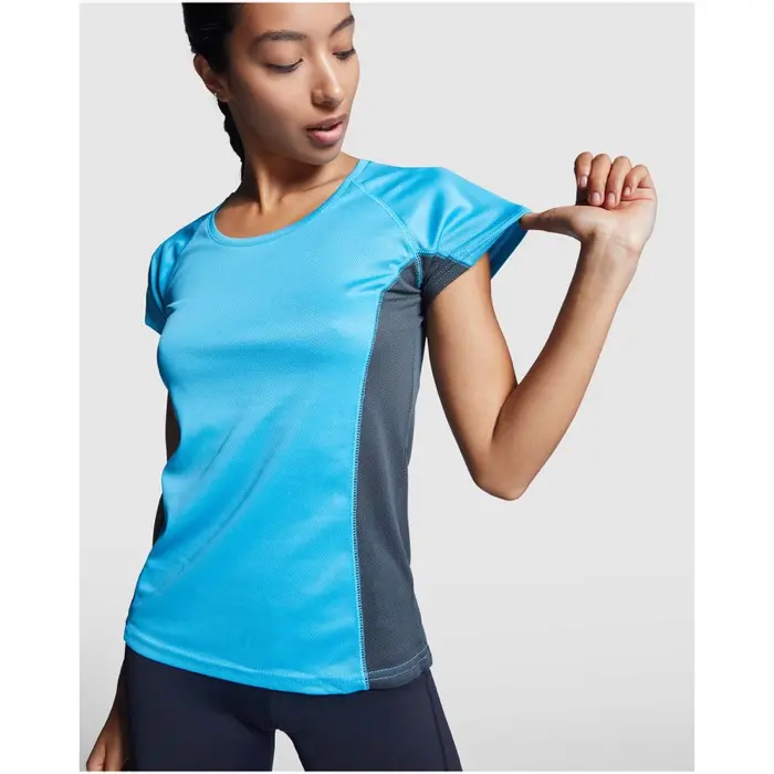Camiseta deportiva de manga corta para mujer Malla con un acabado cool fit 100% Poliéster, 140 g/m2, Contrast fabric, Malla con un acab - Zouf miniatura 3