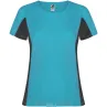 Camiseta deportiva de manga corta para mujer Malla con un acabado cool fit 100% Poliéster, 140 g/m2, Contrast fabric, Malla con un acab - Zouf