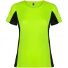 Camiseta deportiva de manga corta para mujer Malla con un acabado cool fit 100% Poliéster, 140 g/m2, Contrast fabric, Malla con un acab - Zouf