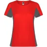 Camiseta deportiva de manga corta para mujer Malla con un acabado cool fit 100% Poliéster, 140 g/m2, Contrast fabric, Malla con un acab - Zouf
