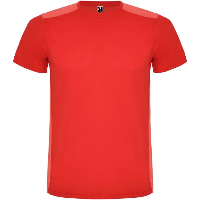 Camiseta deportiva de manga corta unisex Malla con un acabado cool fit 100% Poliéster, 130 g/m2, Contrast fabric, Malla con un acab - Iguf miniatura 1