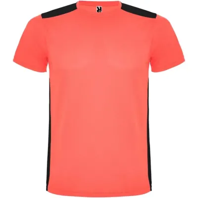 Camiseta deportiva de manga corta infantil Malla con un acabado cool fit 100% Poliéster, 130 g/m2, Contrast fabric, Malla con un acab - Tiid