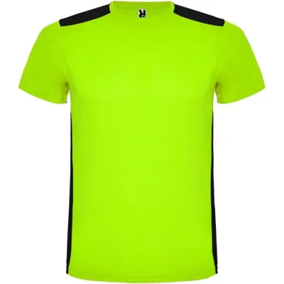 Camiseta deportiva de manga corta infantil Malla con un acabado cool fit 100% Poliéster, 130 g/m2, Contrast fabric, Malla con un acab - Tiid