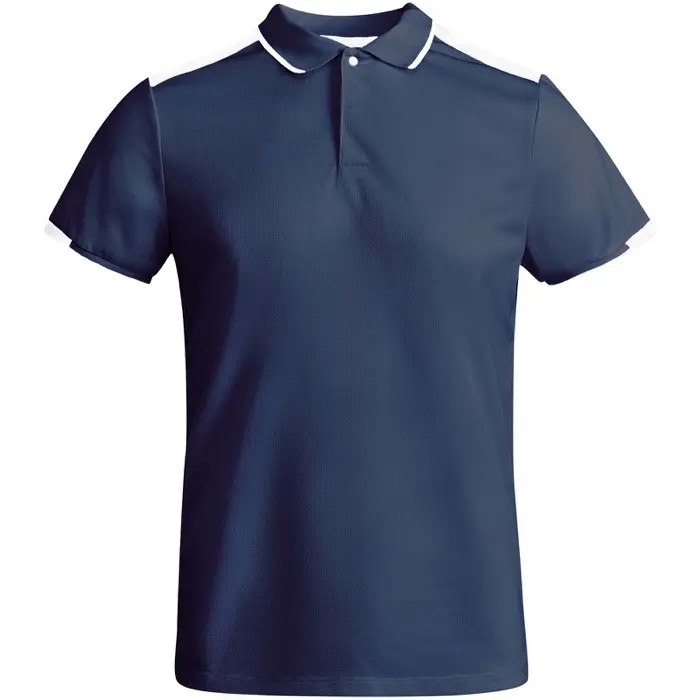Polo deportivo de manga corta para hombre Punto piqué con un acabado cool fit 50% Poliéster reciclado, 50% Poliéster, 140 g/m2 - Etub miniatura 1