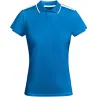 Polo deportivo de manga corta para mujer Punto piqué con un acabado cool fit 50% Poliéster reciclado, 50% Poliéster, 140 g/m2 - Emux