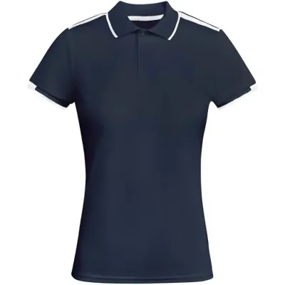 Polo deportivo de manga corta para mujer Punto piqué con un acabado cool fit 50% Poliéster reciclado, 50% Poliéster, 140 g/m2 - Emux
