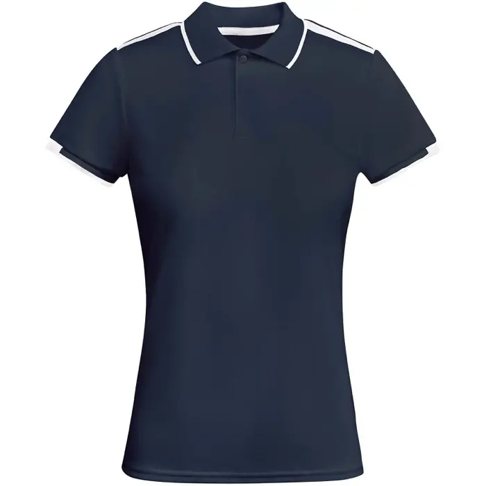 Polo deportivo de manga corta para mujer Punto piqué con un acabado cool fit 50% Poliéster reciclado, 50% Poliéster, 140 g/m2 - Emux miniatura 1