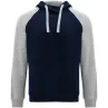 Sudadera con capucha bicolor unisex Punto de suéter con interior cepillado 50% Algodón, 50% Poliéster, 280 g/m2 - Wuip