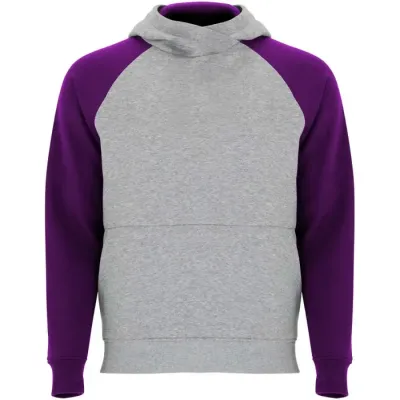 Sudadera con capucha bicolor infantil Punto de suéter con interior cepillado 50% Algodón, 50% Poliéster, 280 g/m2 - Aroc