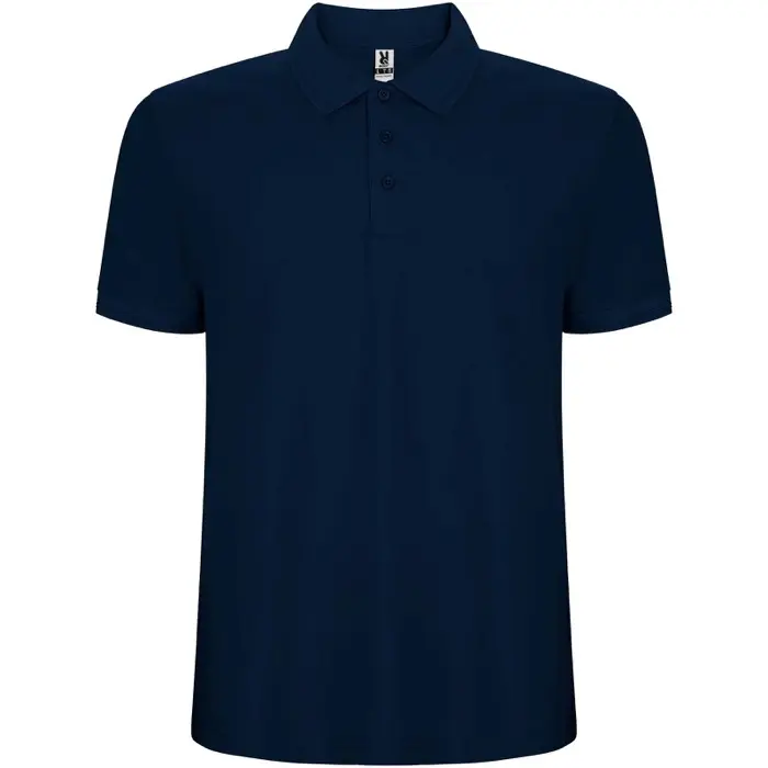 Polo de manga corta para hombre Punto piqué 60% Algodón, 40% Poliéster, 190 g/m2 - Ijat miniatura 1