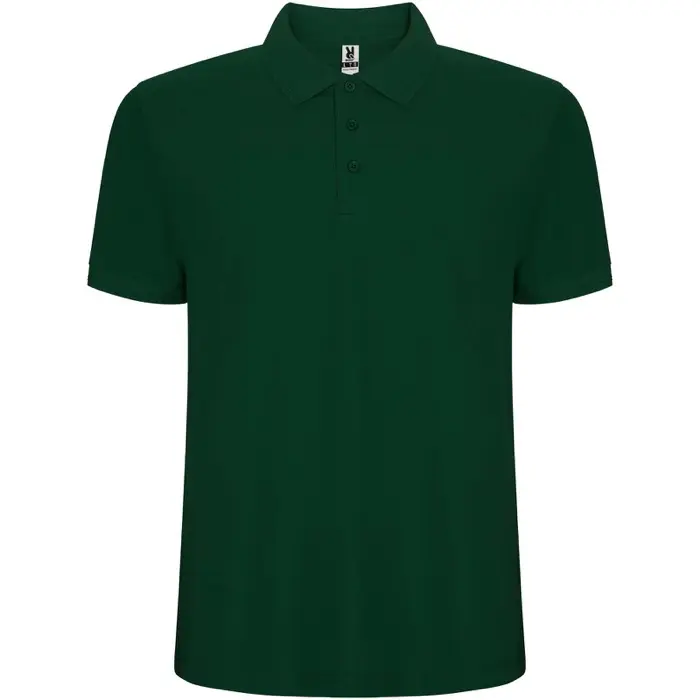 Polo de manga corta para hombre Punto piqué 60% Algodón, 40% Poliéster, 190 g/m2 - Ijat miniatura 1
