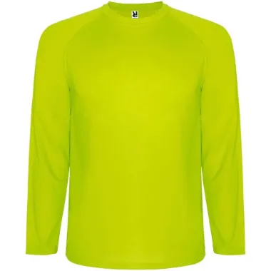 Camiseta deportiva infantil Montecarlo de manga larga Punto piqué 100% Poliéster, 150 g/m2 - Apit