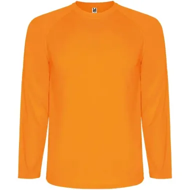 Camiseta deportiva infantil Montecarlo de manga larga Punto piqué 100% Poliéster, 150 g/m2 - Apit