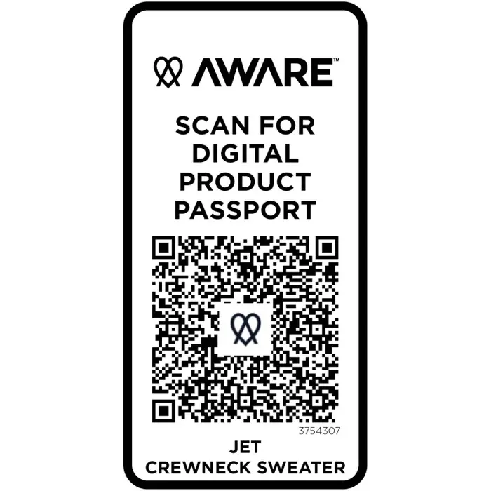 Jersey reciclado de cuello redondo unisex 50% Algodón reciclado, 50% Poliéster reciclado, 280 g/m2 - Afxa miniatura 4