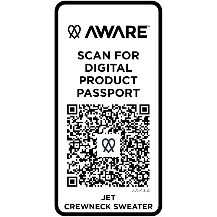 Jersey reciclado de cuello redondo unisex 50% Algodón reciclado, 50% Poliéster reciclado, 280 g/m2 - Afxa miniatura 4