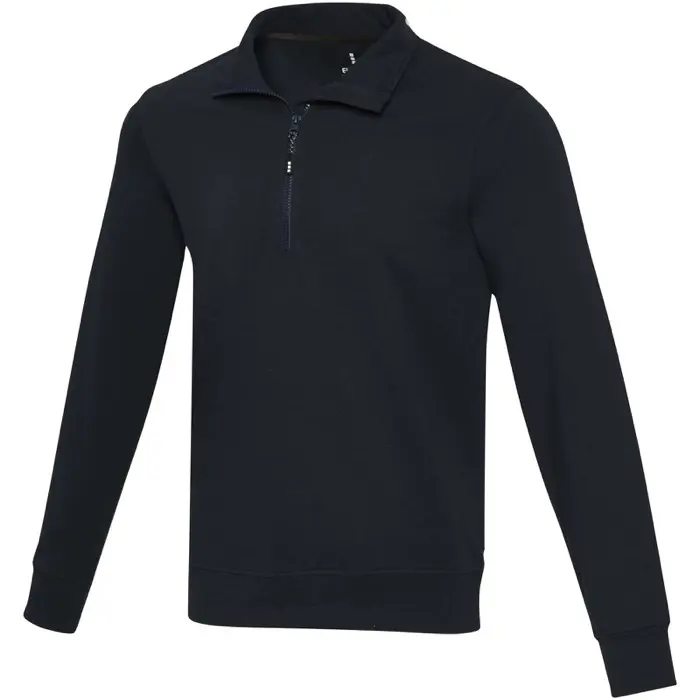Sudadera unisex de material reciclado con cremallera 1/4 Aware™ 50% Algodón reciclado, 50% Poliéster reciclado, 280 g/m2 - Iref miniatura 1