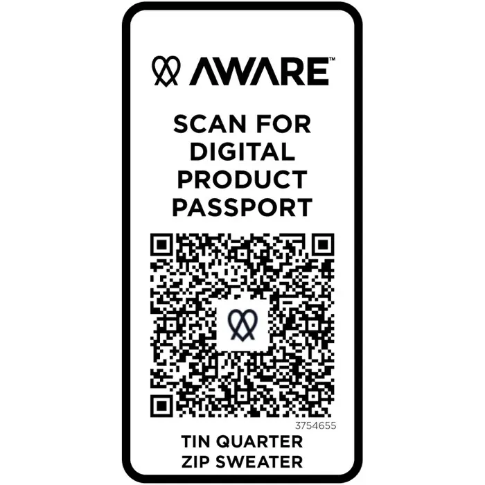 Sudadera unisex de material reciclado con cremallera 1/4 Aware™ 50% Algodón reciclado, 50% Poliéster reciclado, 280 g/m2 - Iref miniatura 4