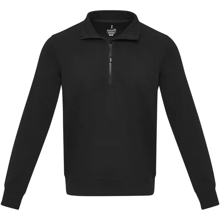 Sudadera unisex de material reciclado con cremallera 1/4 Aware™ 50% Algodón reciclado, 50% Poliéster reciclado, 280 g/m2 - Iref miniatura 2