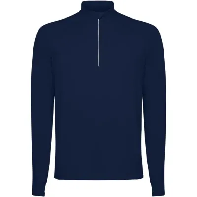 Sudadera de manga larga con media cremallera para hombre Punto 88% Poliéster reciclado, 12% Elastano, 200 g/m2 - Ubon