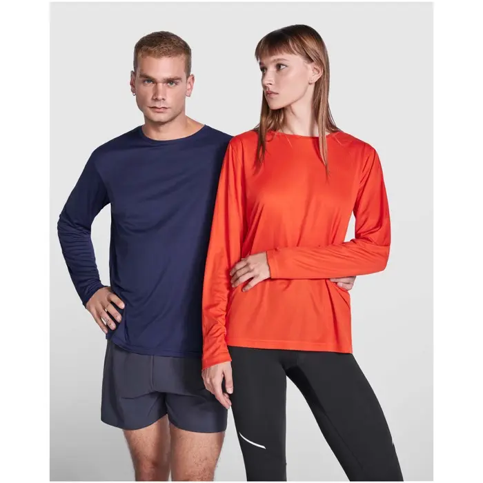 Camiseta de manga larga unisex Punto entrelazado 100% Poliéster reciclado, 120 g/m2 - Ocvu miniatura 4